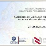 Jauna mūžizglītības programma pedagogiem par sabiedrību un militāro faktoru Eiropā 20. gs. sākumā