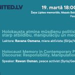 Ravanas Osmanas (Sīrija/Vācija) lekcija Lipkes muzejā